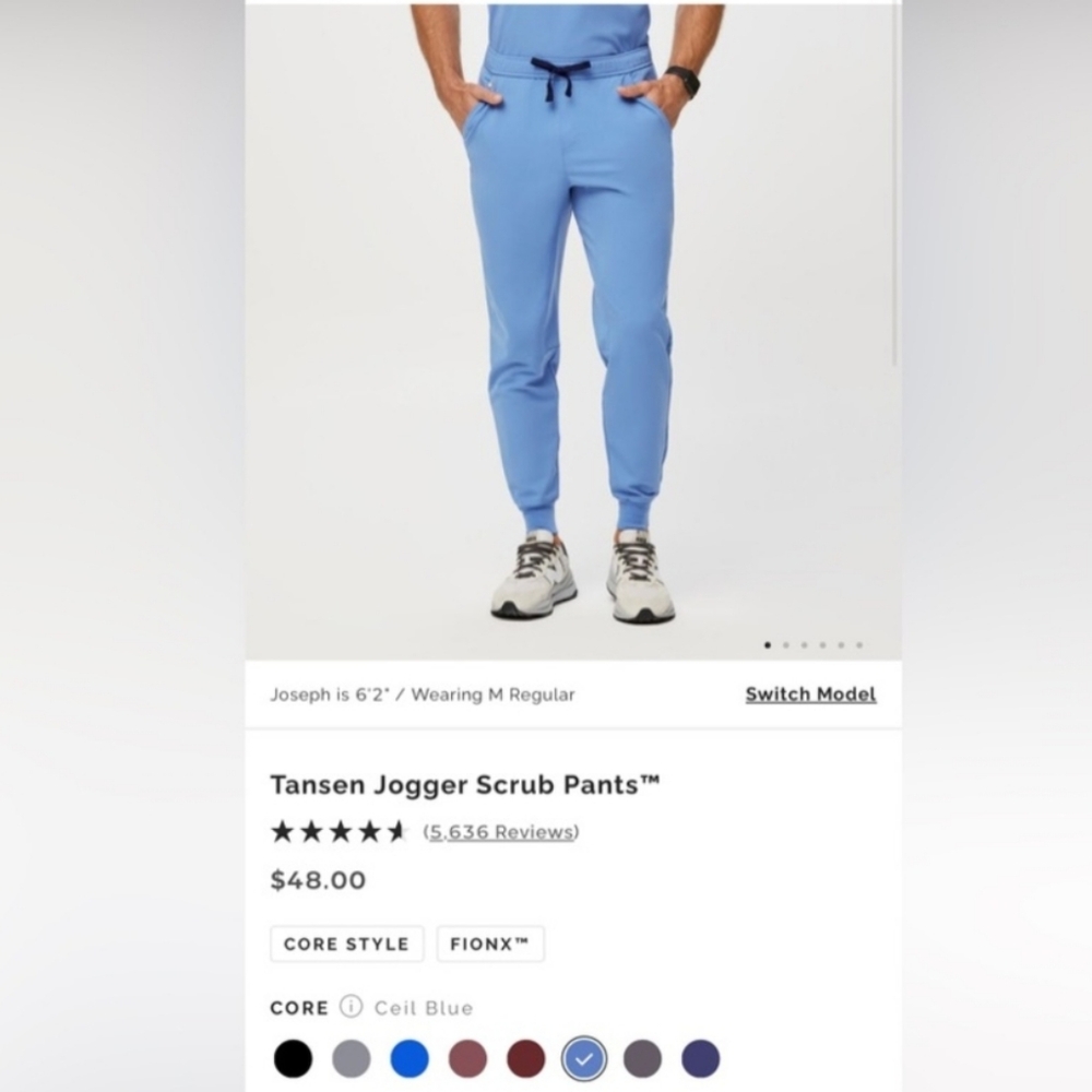 FIGS Men’s Tansen Joggers Ceil Blue